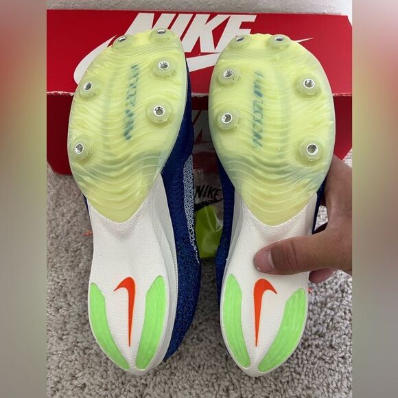 Nike Air Zoom Victory Racer Blue Track Spikes - Picture 8 of 9